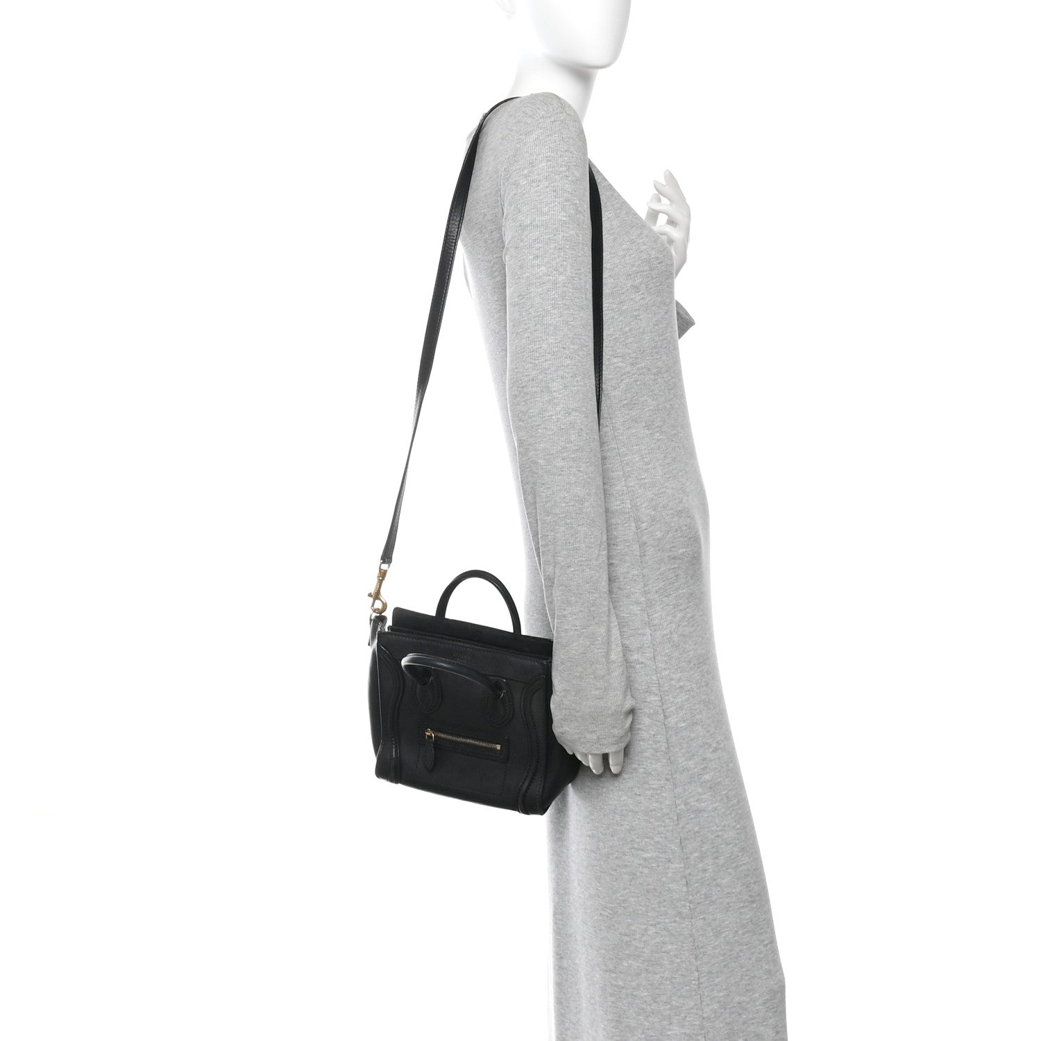 Smooth Calfskin Nano Luggage Black