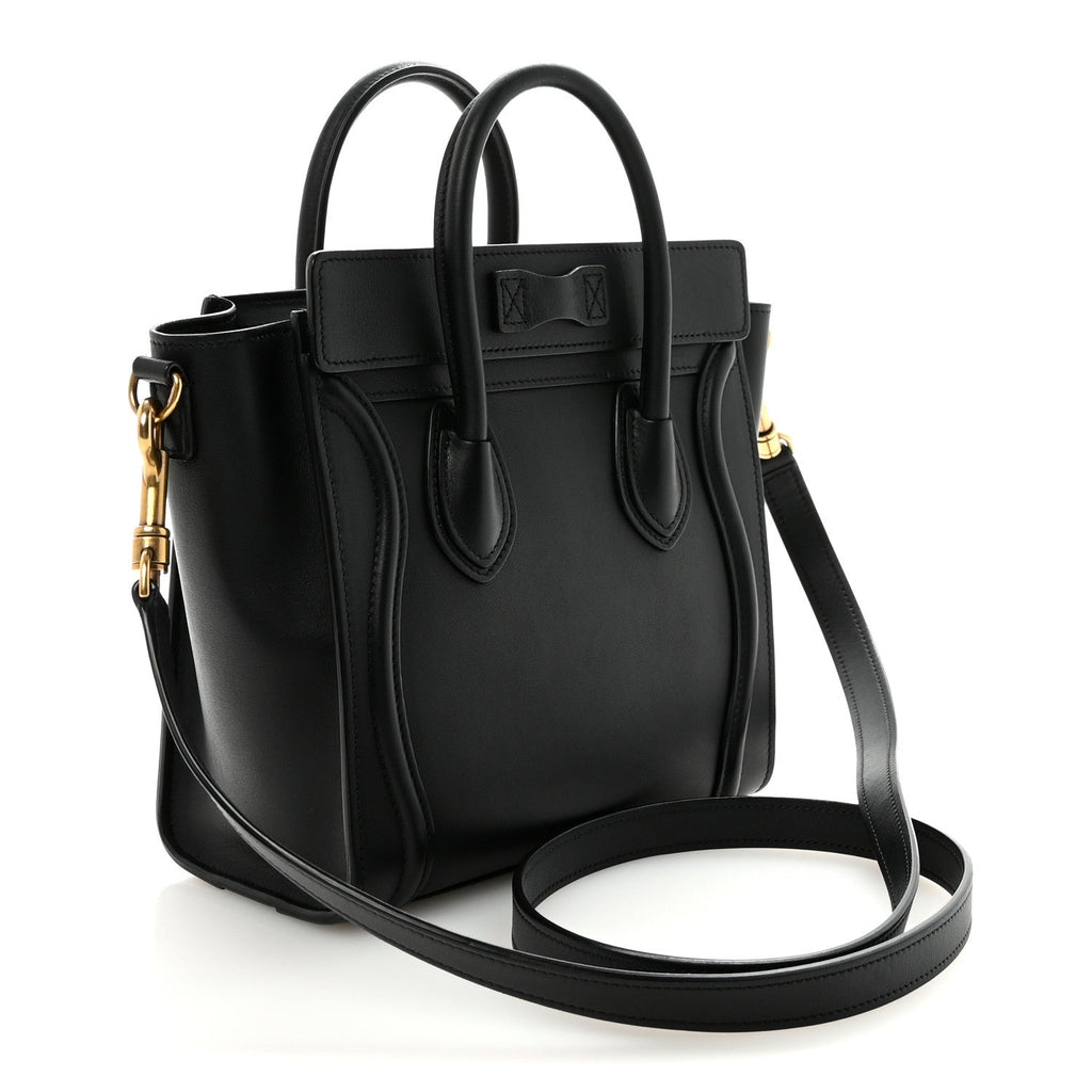 Smooth Calfskin Nano Luggage Black