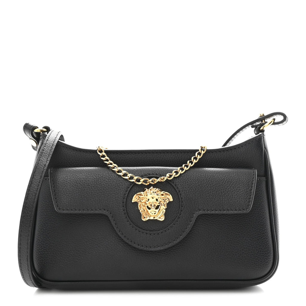 Grained Calfskin La Medusa Mini Bag Black