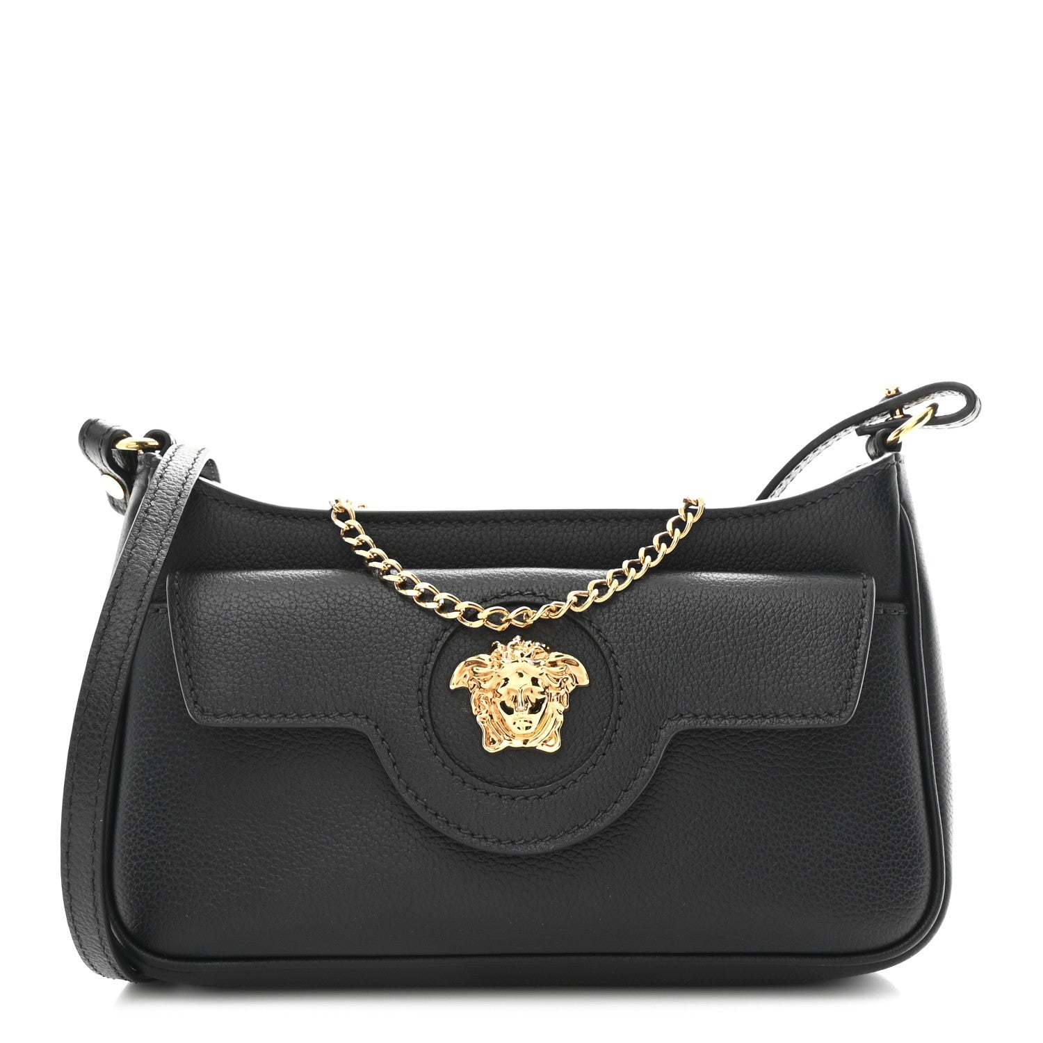 Grained Calfskin La Medusa Mini Bag Black