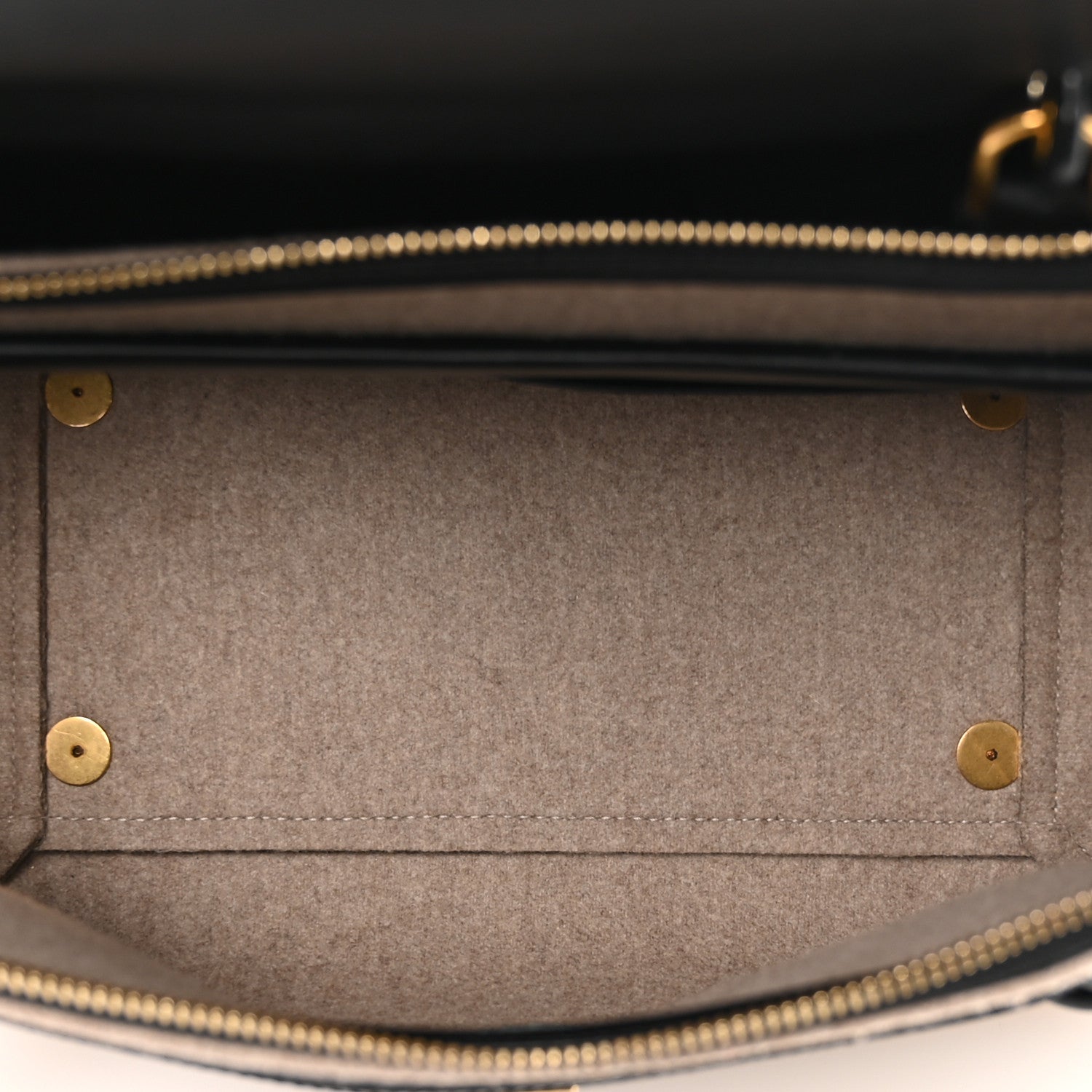 Felt Smooth Calfskin Mini Belt Bag Beige