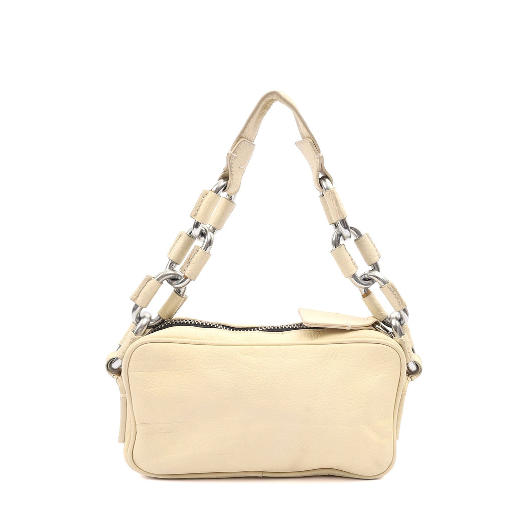 Chloe Shoulder Bag Shoulder Bag in Cream, Leather