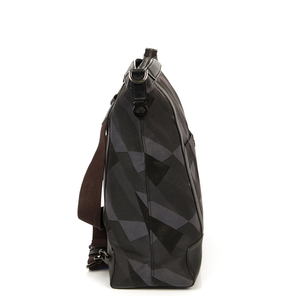Mulberry Multitasker Camo Canvas Holdall in Blue, Fabric