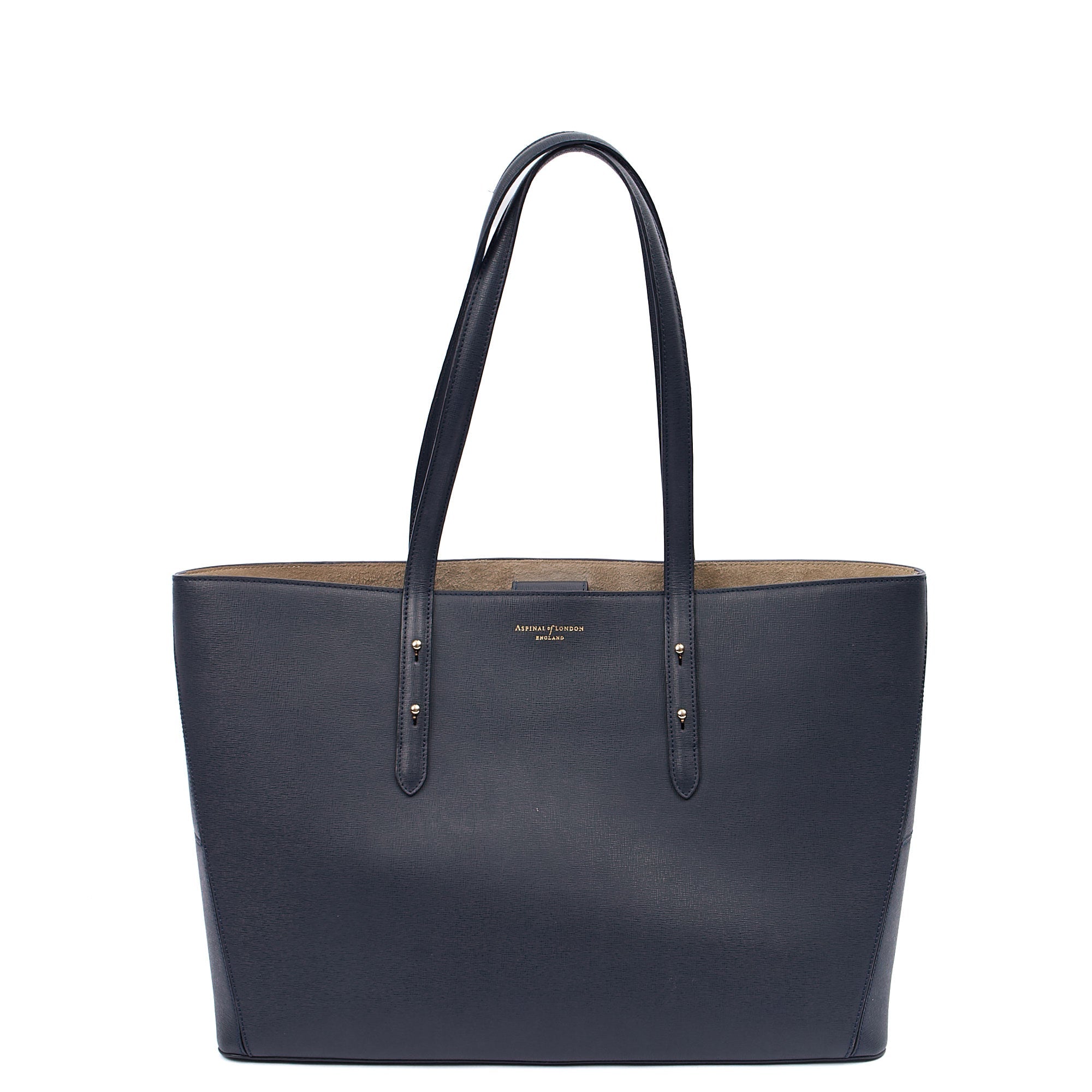 Aspinal of London Tote Regent Tote in Navy, Leather