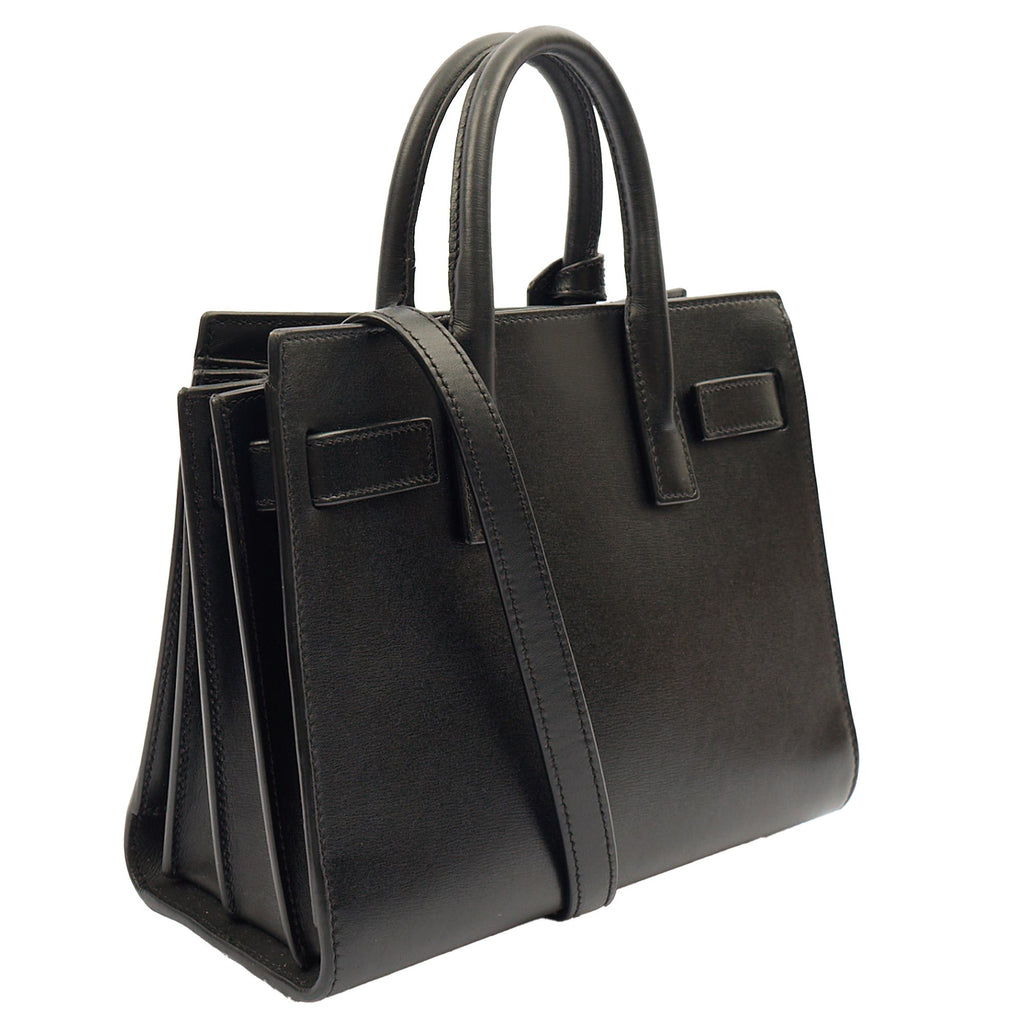 Saint Laurent Cross Body Sac de Jour Baby in Black, Leather