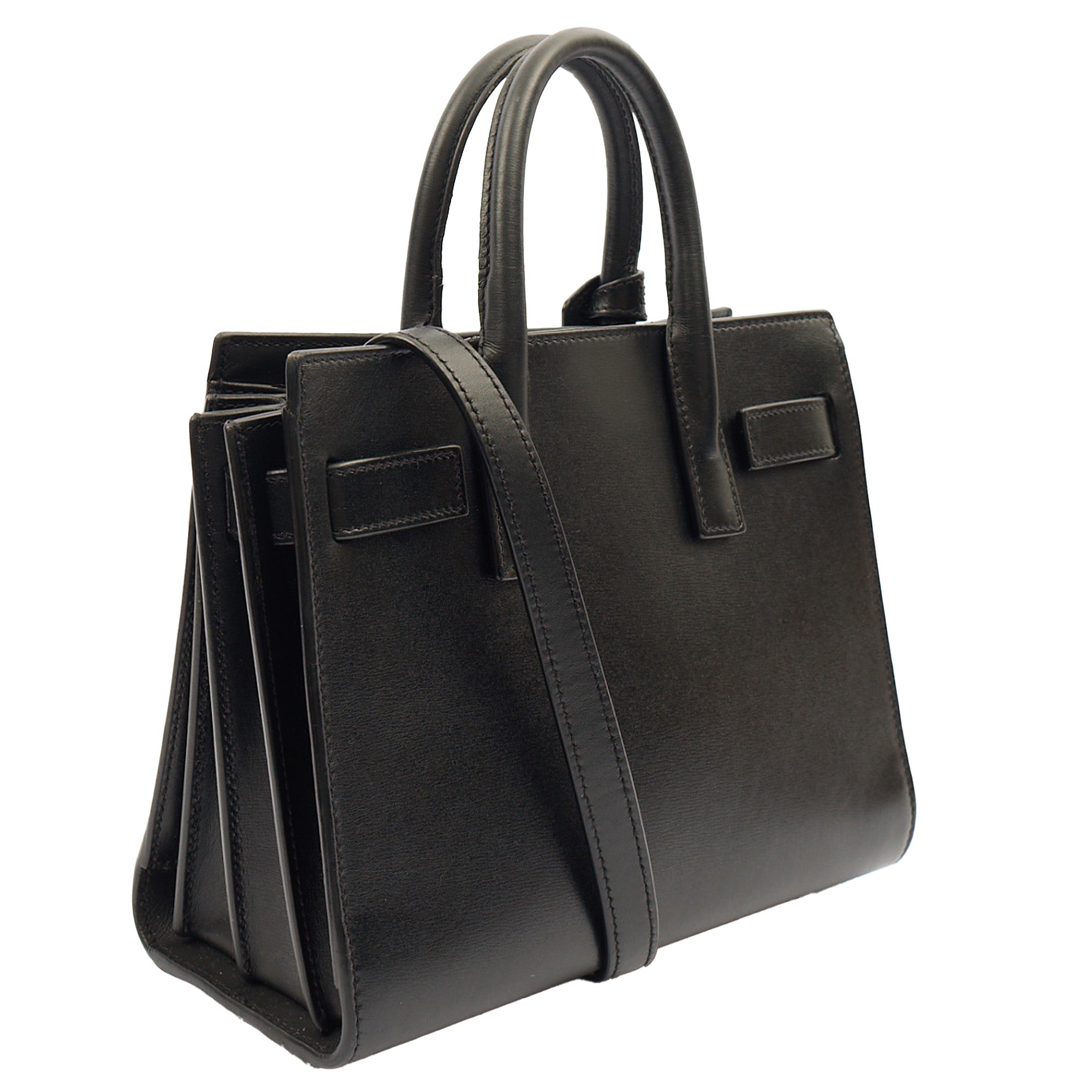 Saint Laurent Cross Body Sac de Jour Baby in Black, Leather