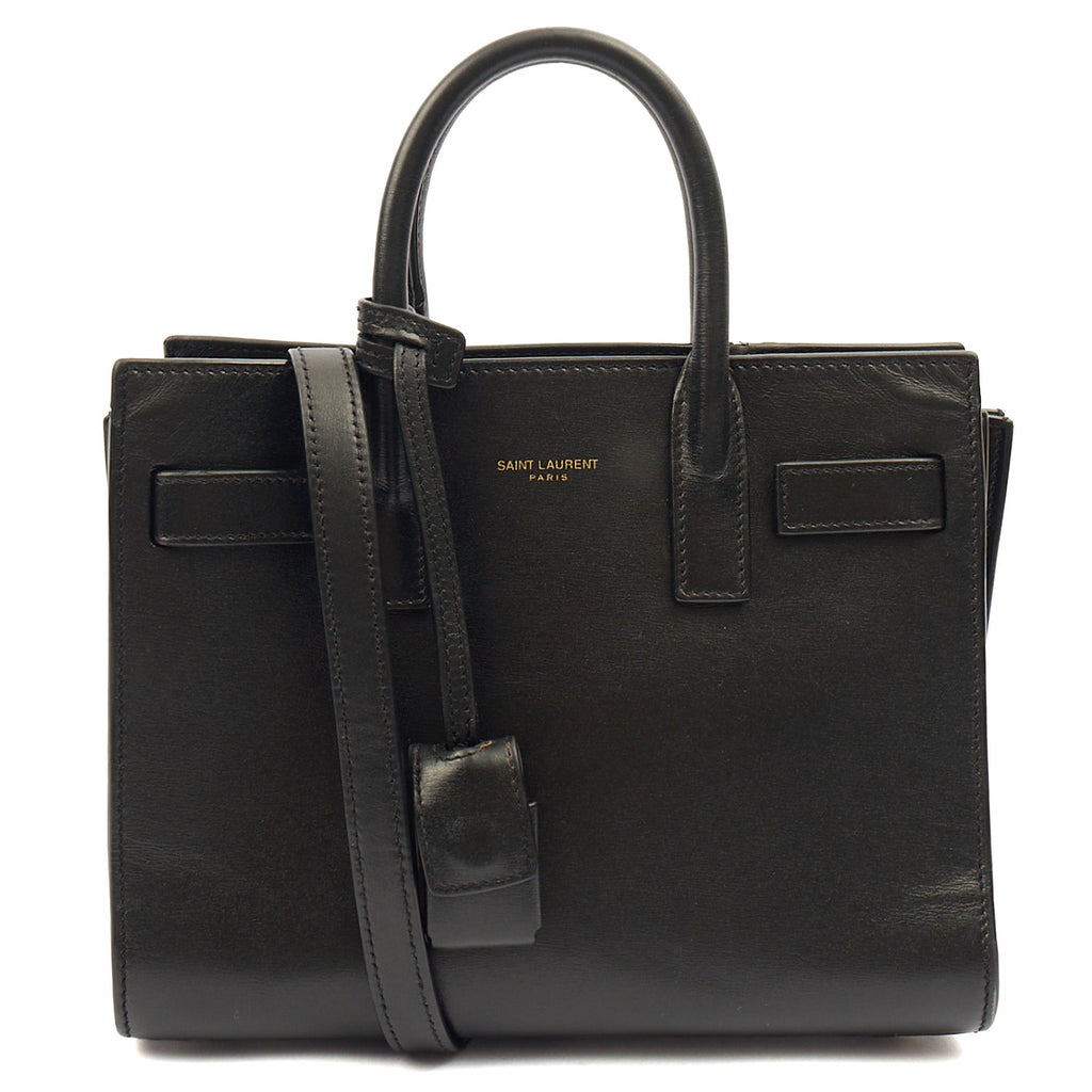 Saint Laurent Cross Body Sac de Jour Baby in Black, Leather
