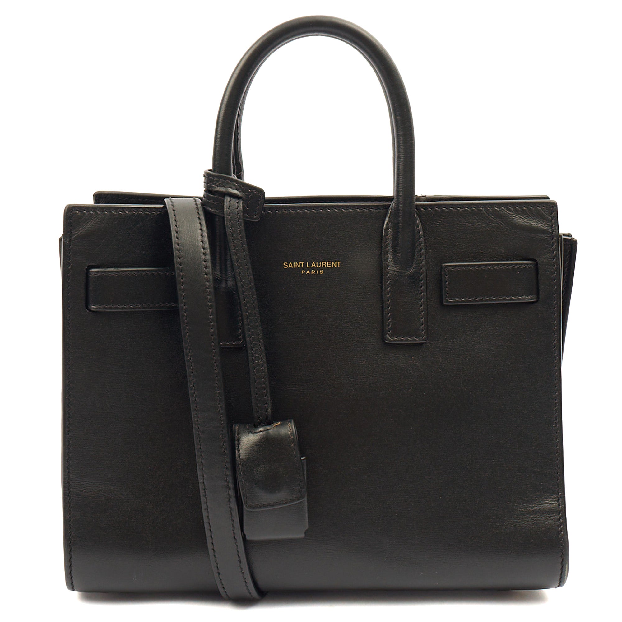 Saint Laurent Cross Body Sac de Jour Baby in Black, Leather