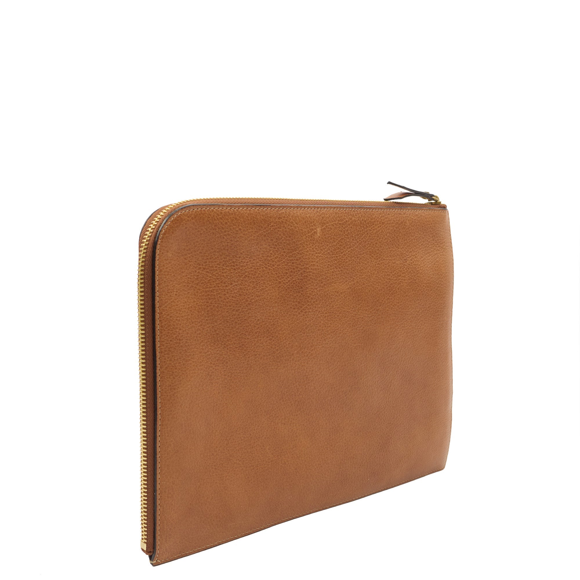 Mulberry Clutch Pouch in Oak, Calfskin Leather