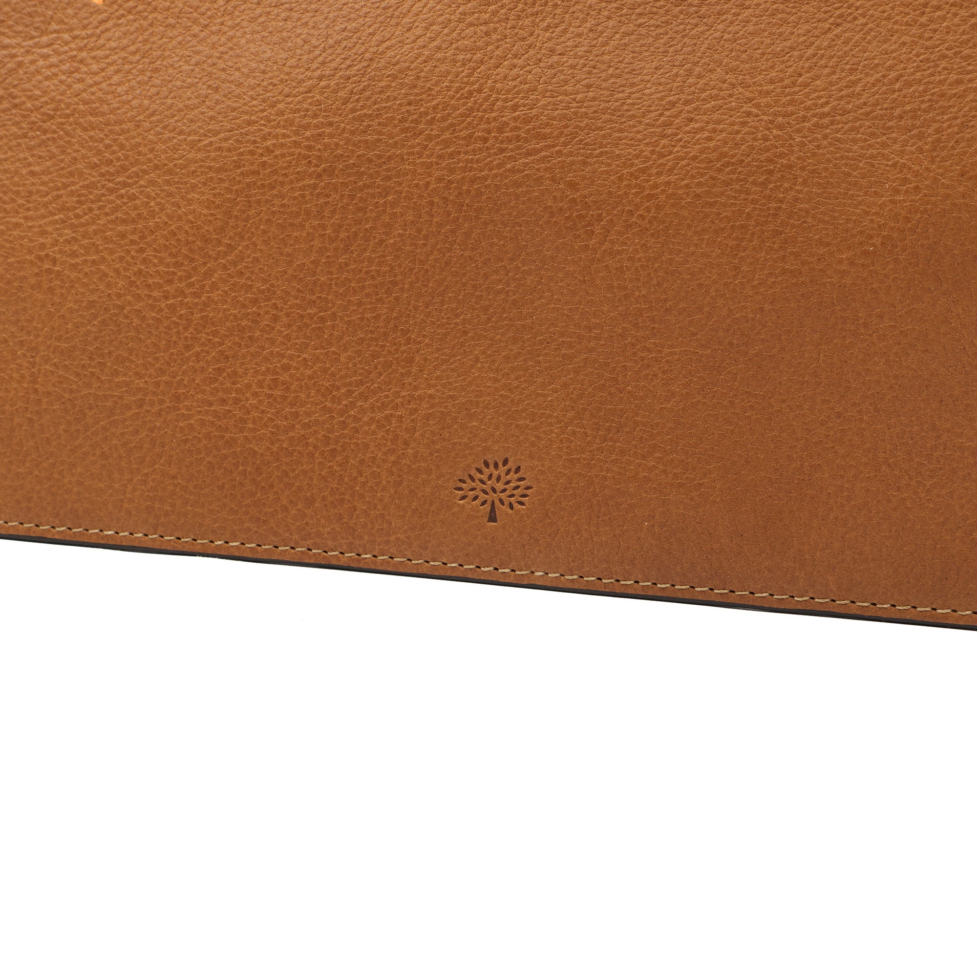 Mulberry Clutch Pouch in Oak, Calfskin Leather