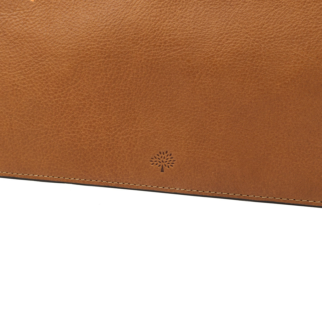 Mulberry Clutch Pouch in Oak, Calfskin Leather