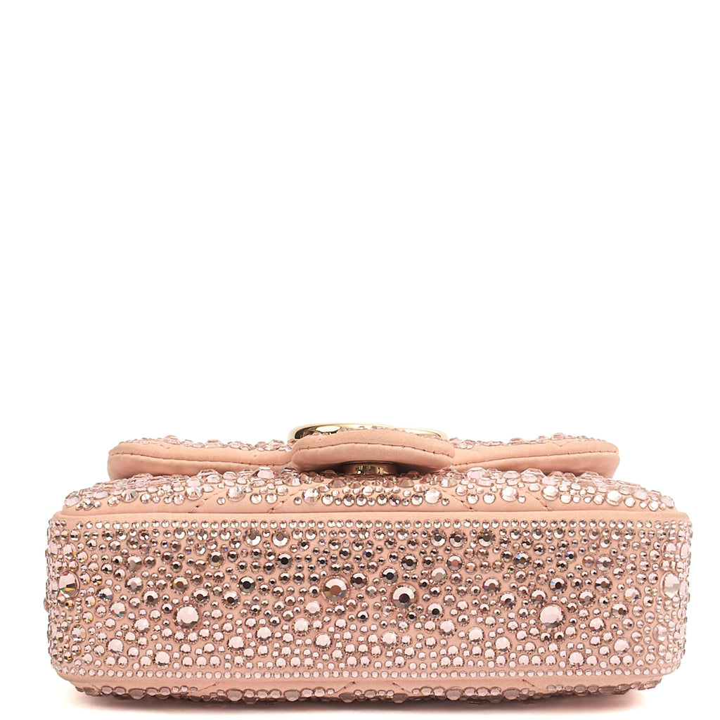 Gucci Cross Body Marmont Shoulder Bag - Small in Pink, Leather