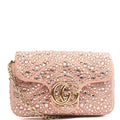 Gucci Cross Body Marmont Shoulder Bag - Small in Pink, Leather