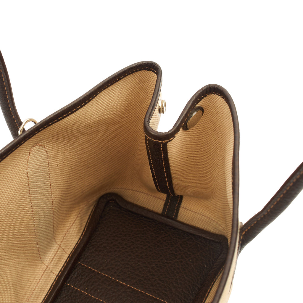 Hermes Tote Garden Tote 30 in Brown, Canvas