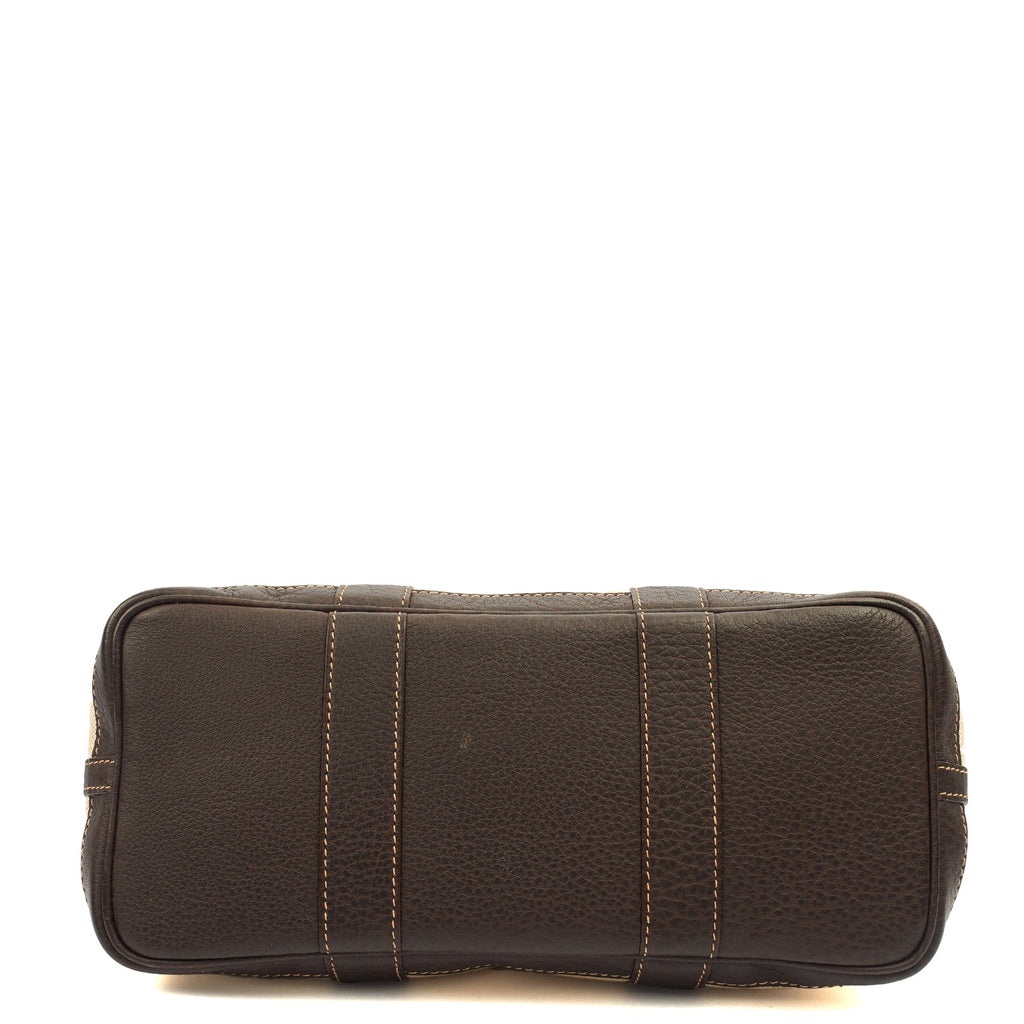 Hermes Tote Garden Tote 30 in Brown, Canvas