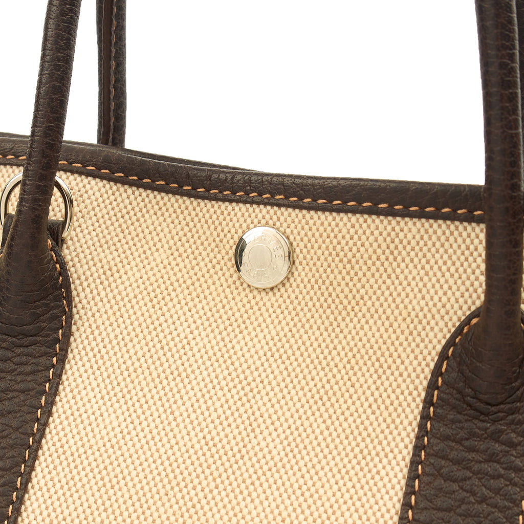 Hermes Tote Garden Tote 30 in Brown, Canvas