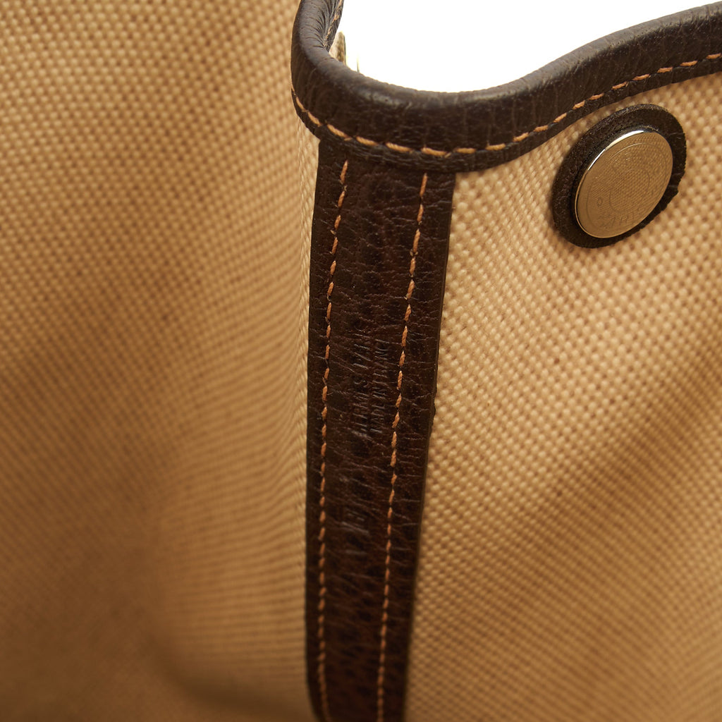 Hermes Tote Garden Tote 30 in Brown, Canvas