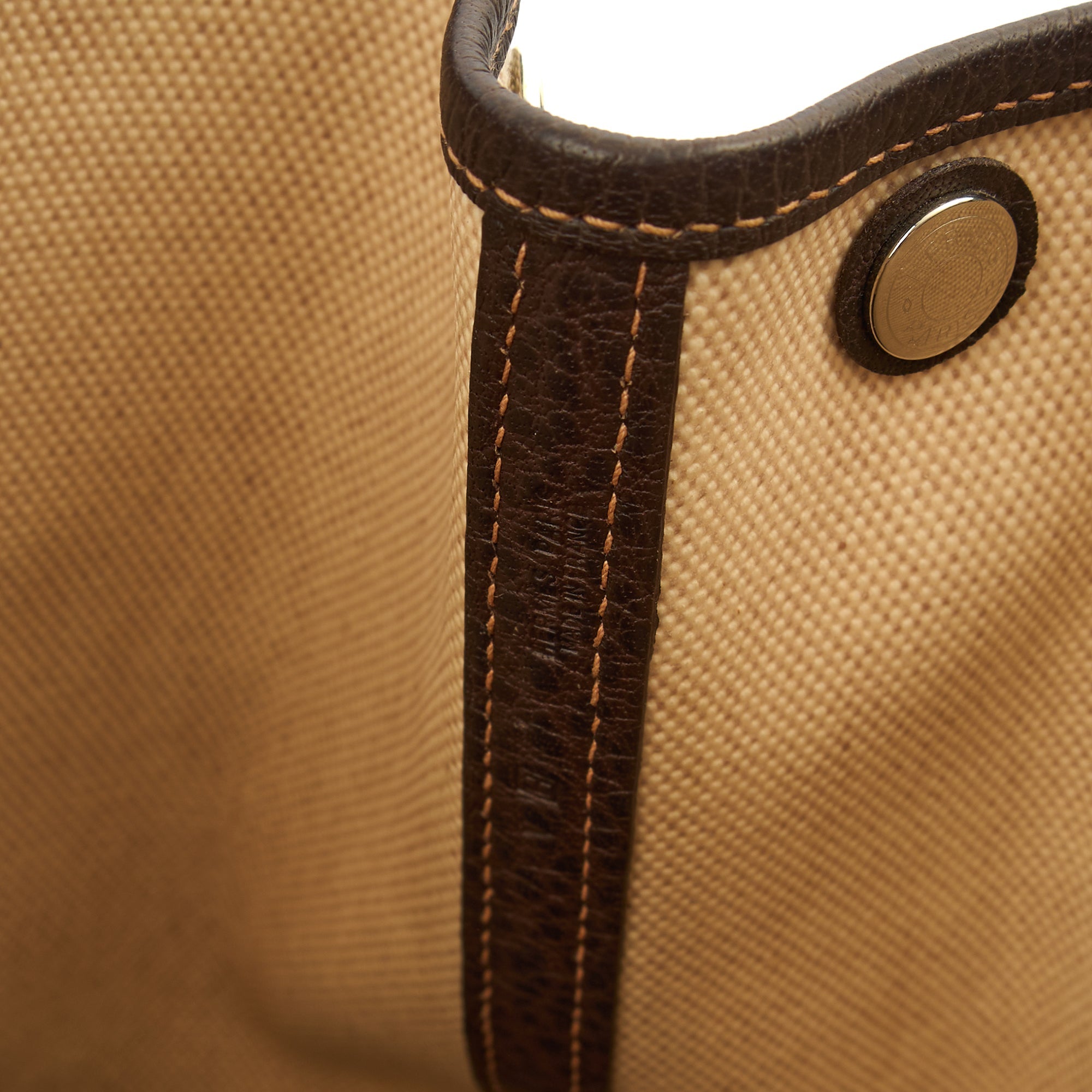 Hermes Tote Garden Tote 30 in Brown, Canvas