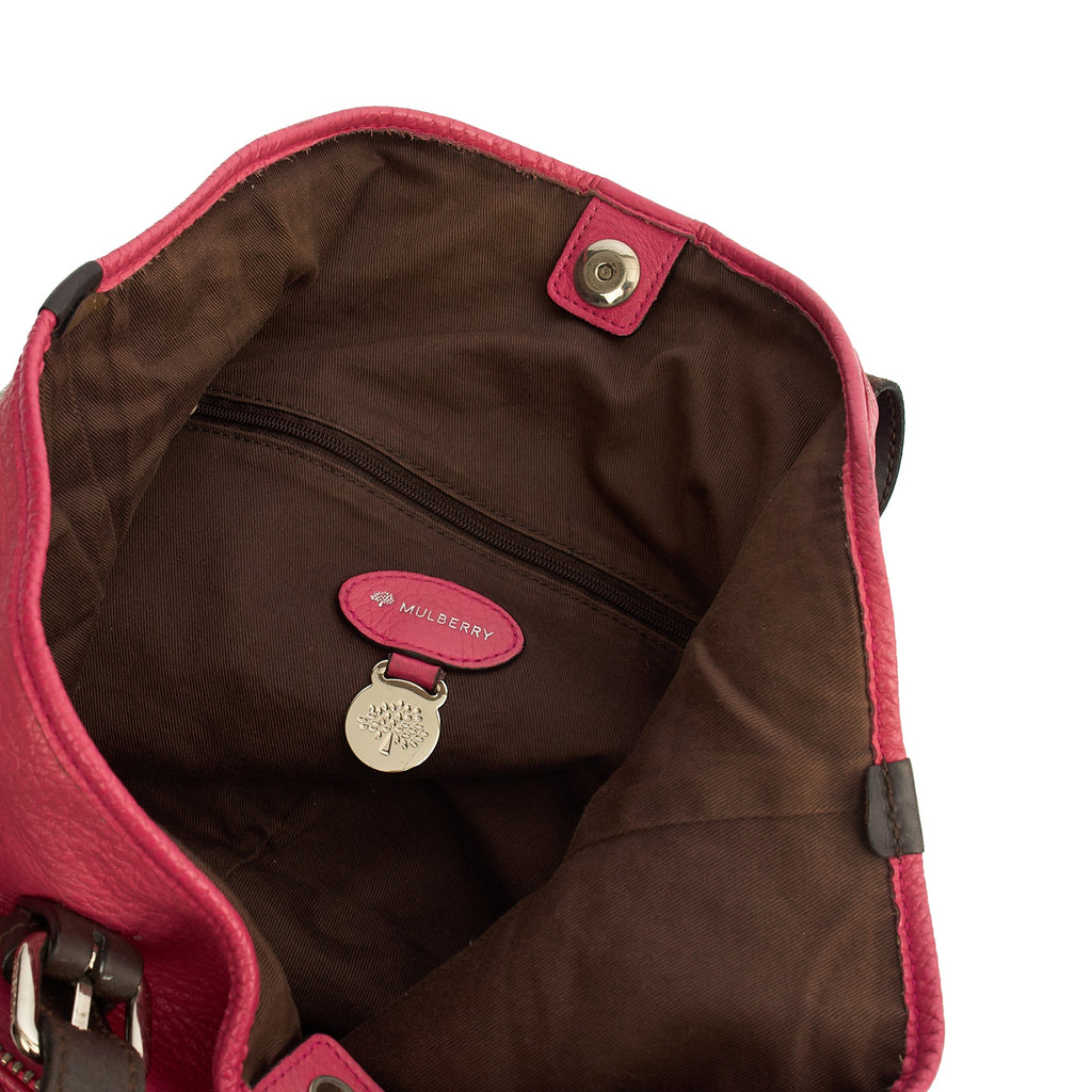 Mulberry Cross Body Mitzy Hobo in Pink, Calfskin Leather