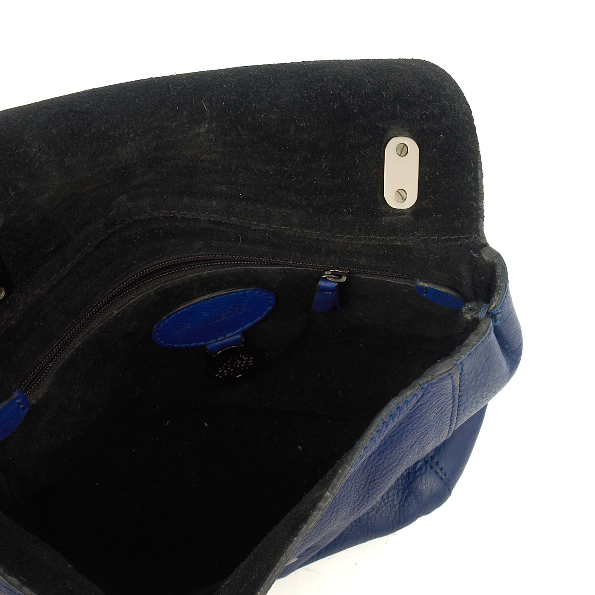 Mulberry Shoulder Bag Lily in Blue, Calfskin Leather