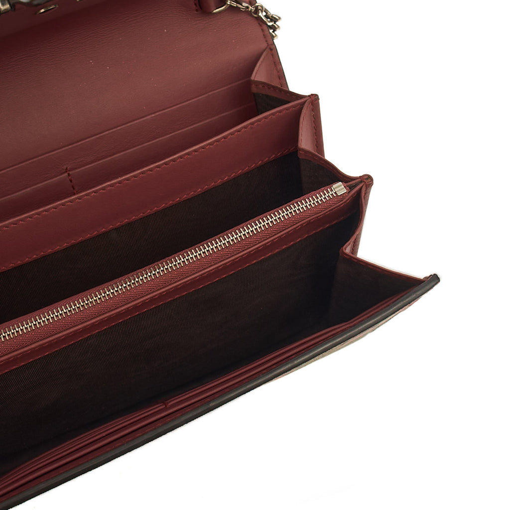 Gucci Cross Body Dionysus Chain Wallet in Brown, Leather