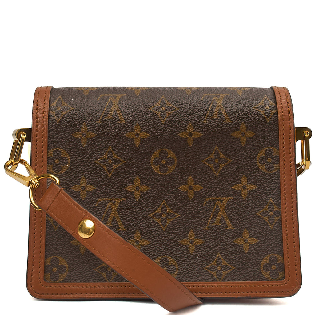 Louis Vuitton Cross Body Dauphine MM Bag in Reverse Monogram, Canvas