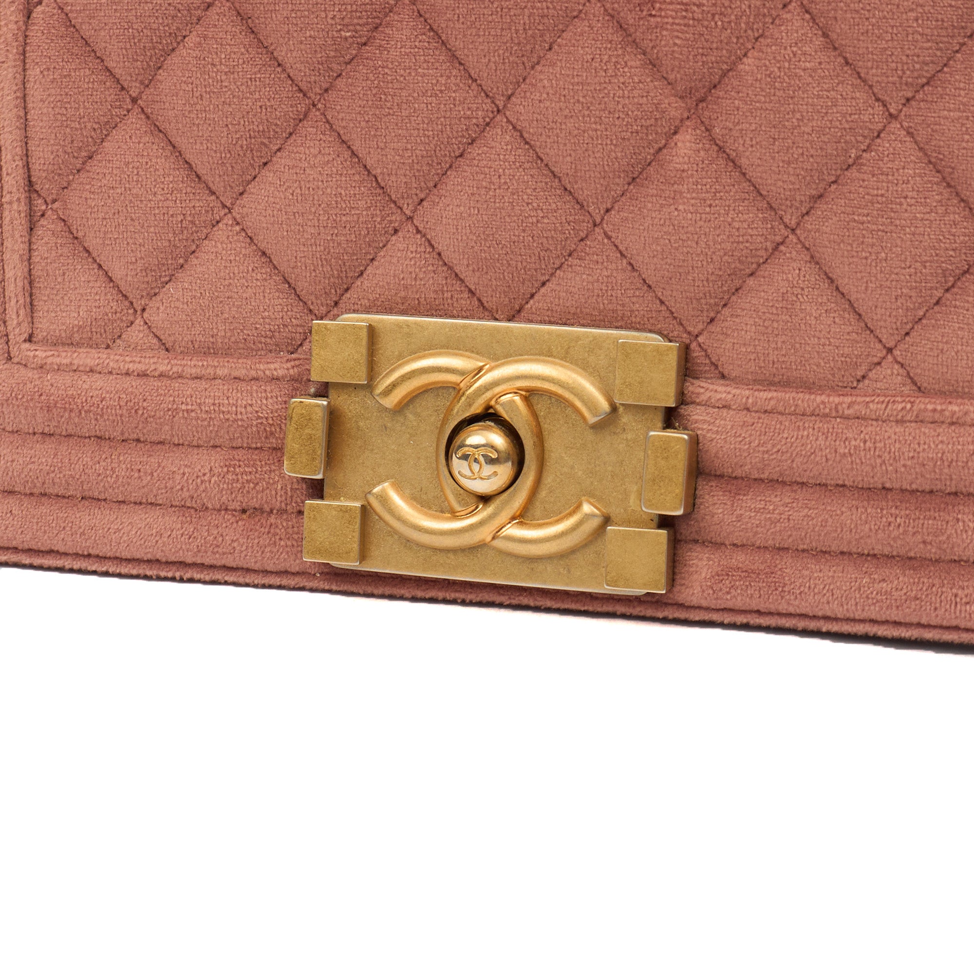 Chanel Shoulder Bag Boy - Small in Pink, Suede