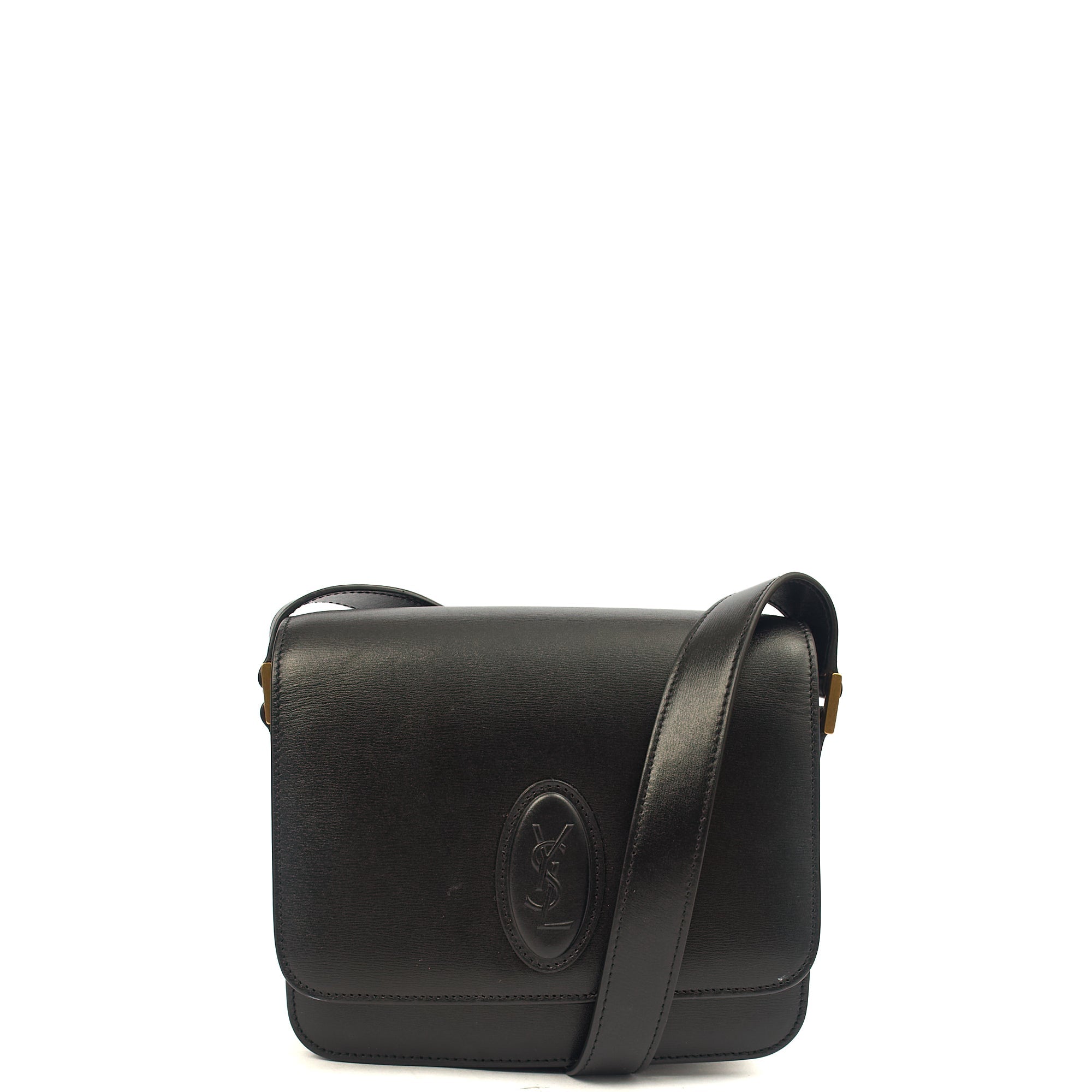 Saint Laurent Shoulder Bag LE 61 in Black, Calfskin Leather
