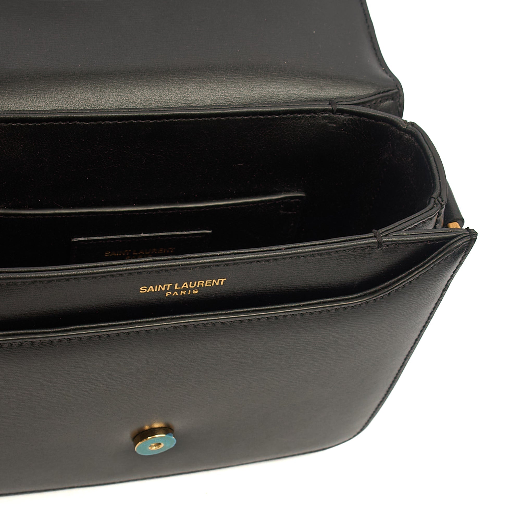 Saint Laurent Shoulder Bag LE 61 in Black, Calfskin Leather