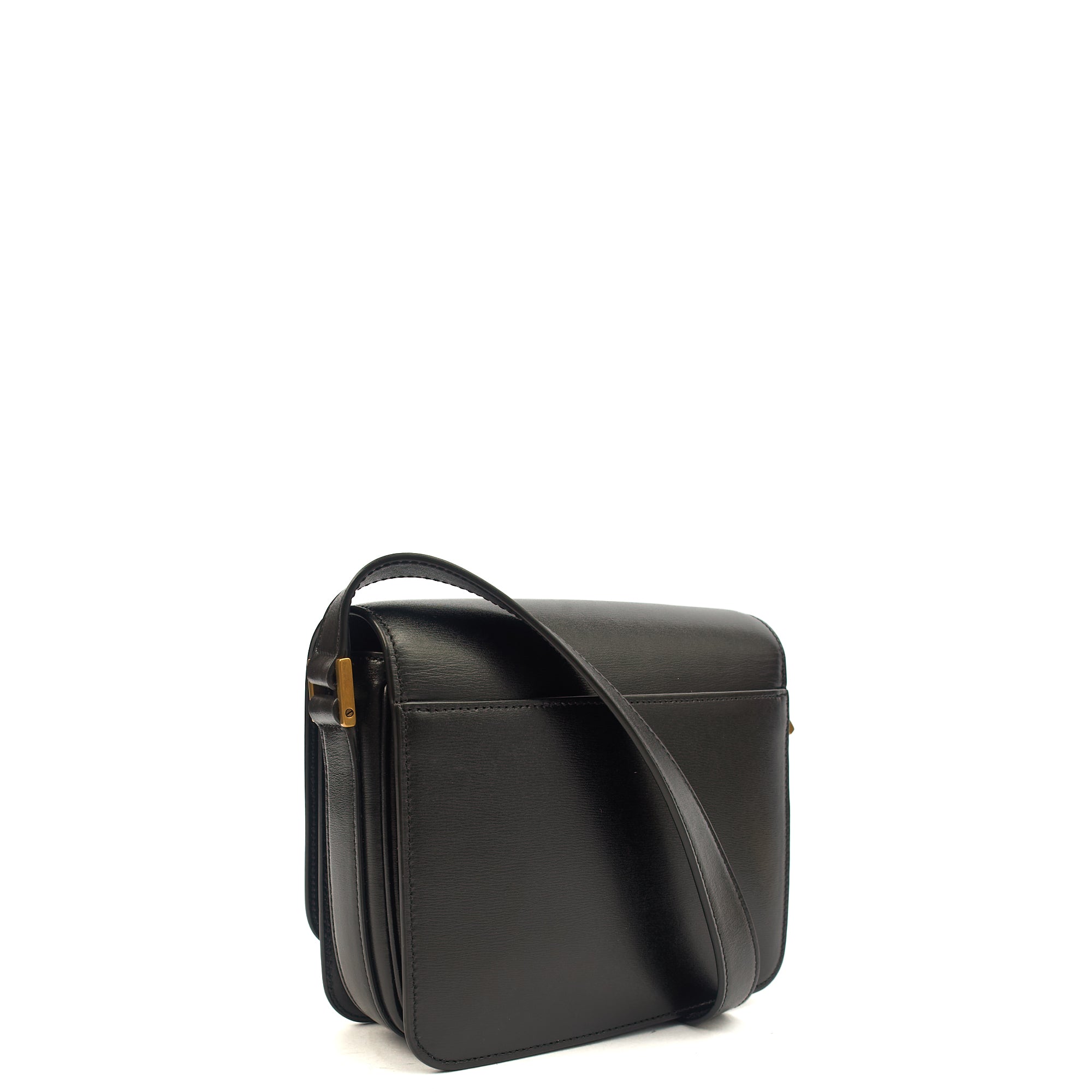 Saint Laurent Shoulder Bag LE 61 in Black, Calfskin Leather