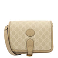 Gucci Cross Body Interlocking GG Shoulder Bag - Small in Neutral, Leather
