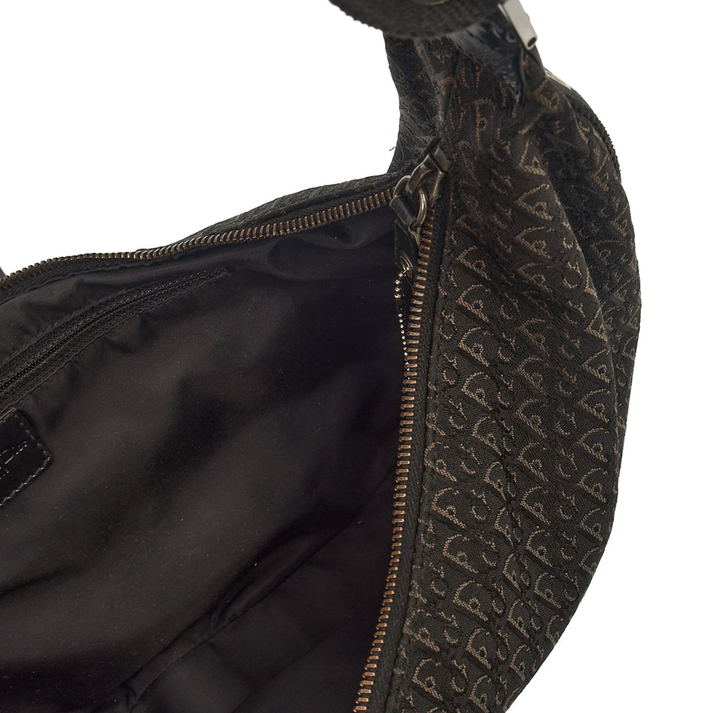 Christian Dior Cross Body Street Chic Hobo in Black, Canvas
