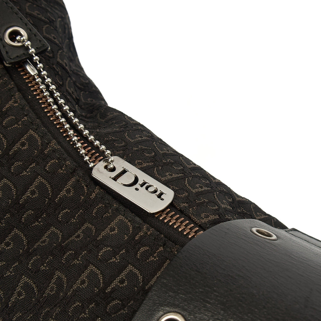 Christian Dior Cross Body Street Chic Hobo in Black, Canvas