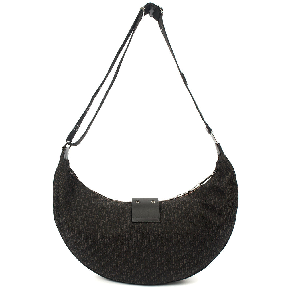 Christian Dior Cross Body Street Chic Hobo in Black, Canvas