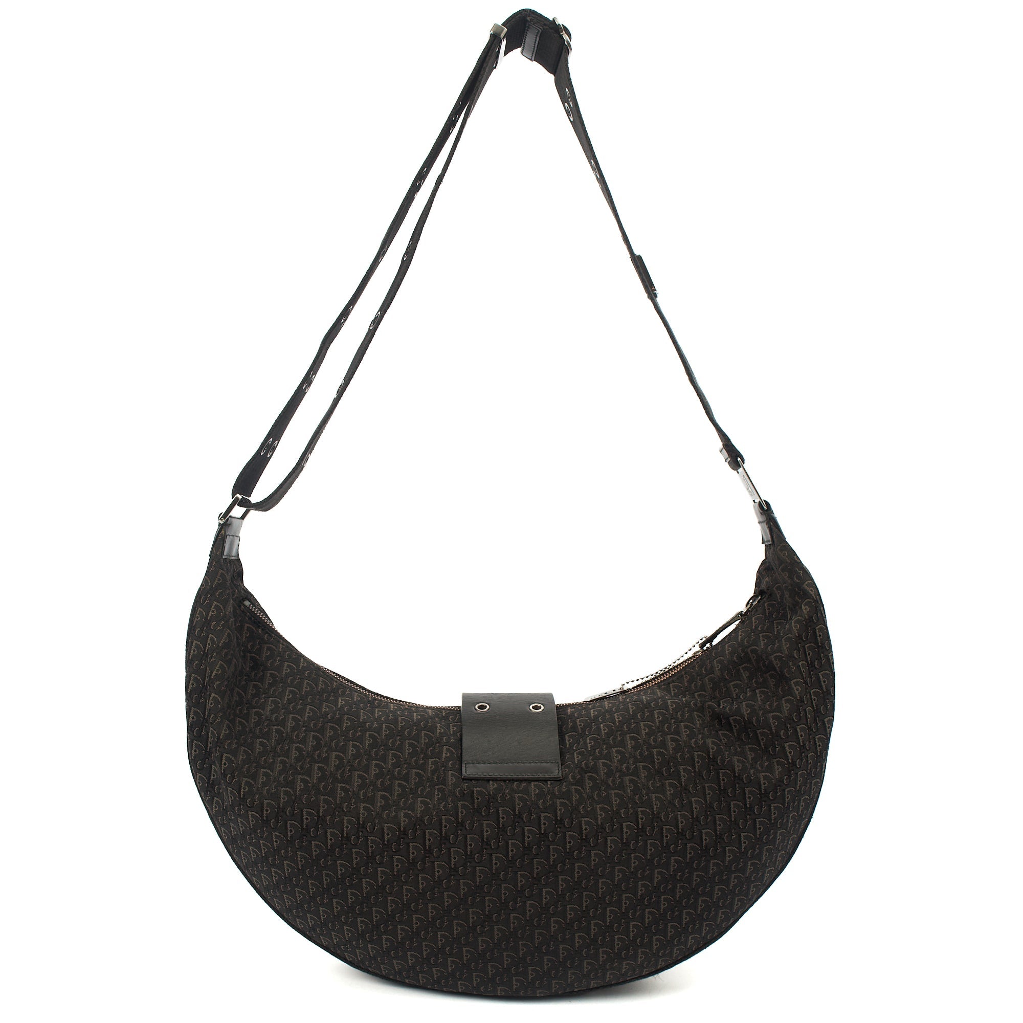 Christian Dior Cross Body Street Chic Hobo in Black, Canvas