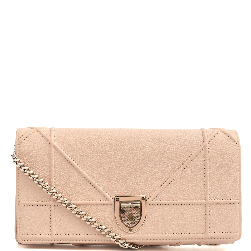 Christian Dior Cross Body Diorama WOC in Powder Pink, Calfskin