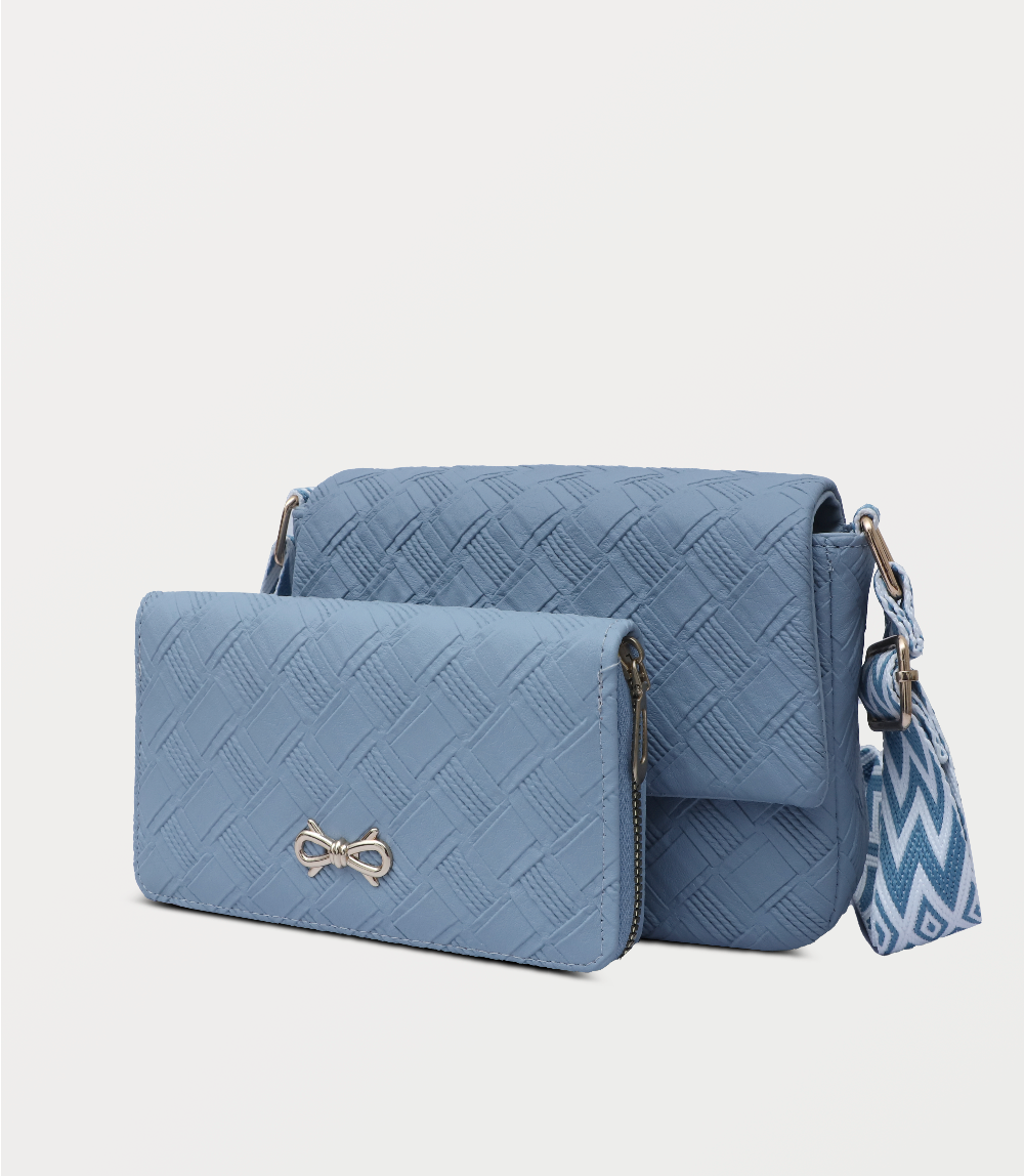 Women Boxy Bag-LIGHT BLUE