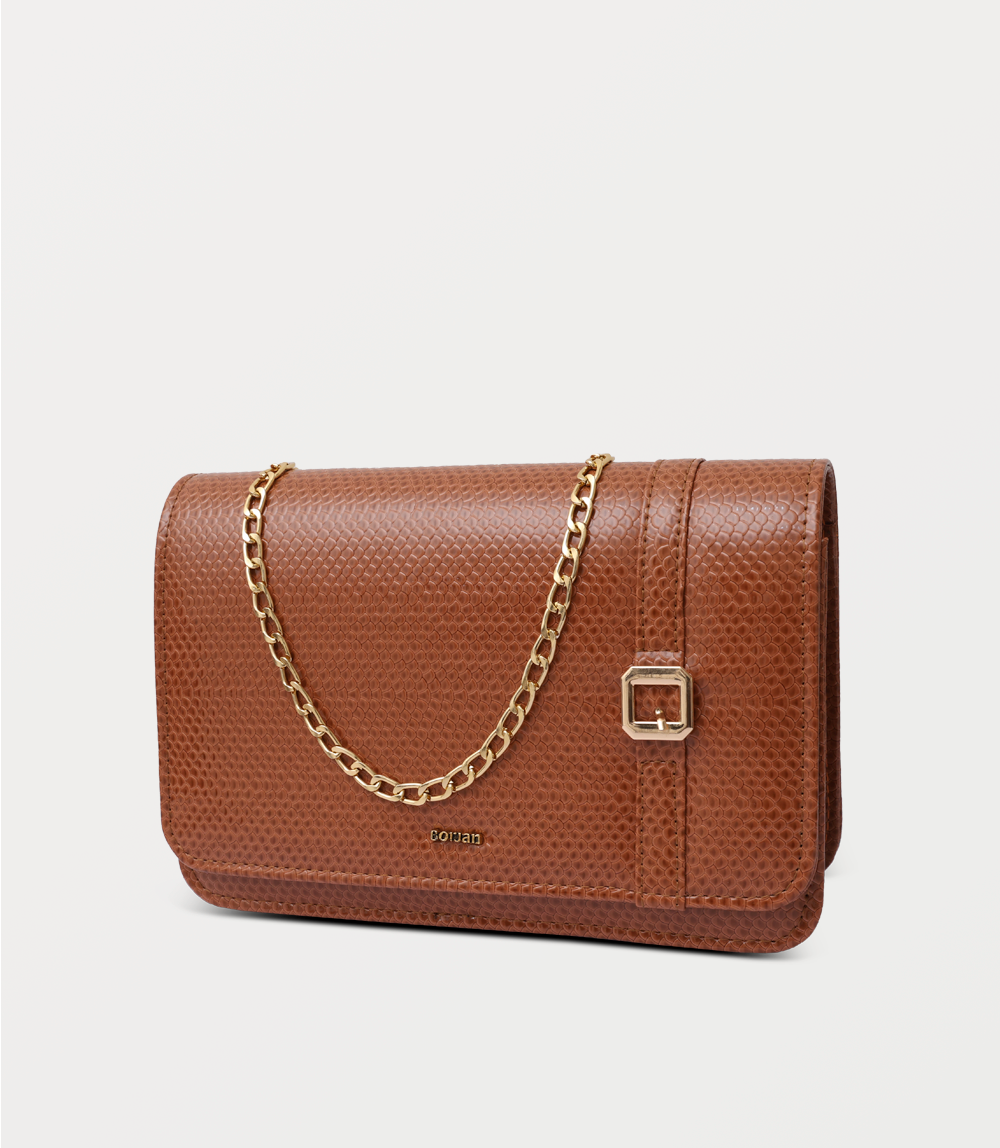 Women Boxy Bag-TAN
