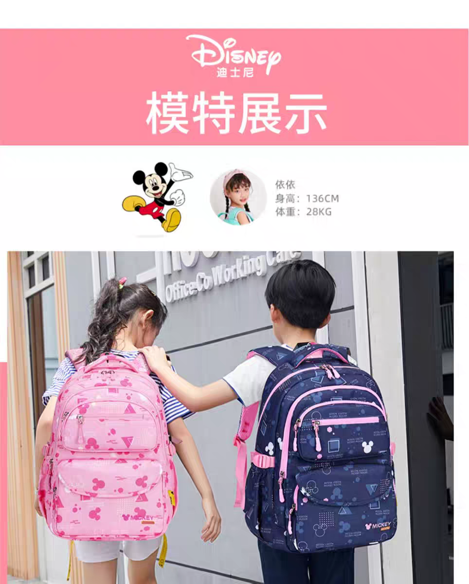 Kids' Blue Cartoon Backpack for Girls - Spacious School & Daypack  HD11796  ( Best For Playgroup to 3rd Class)