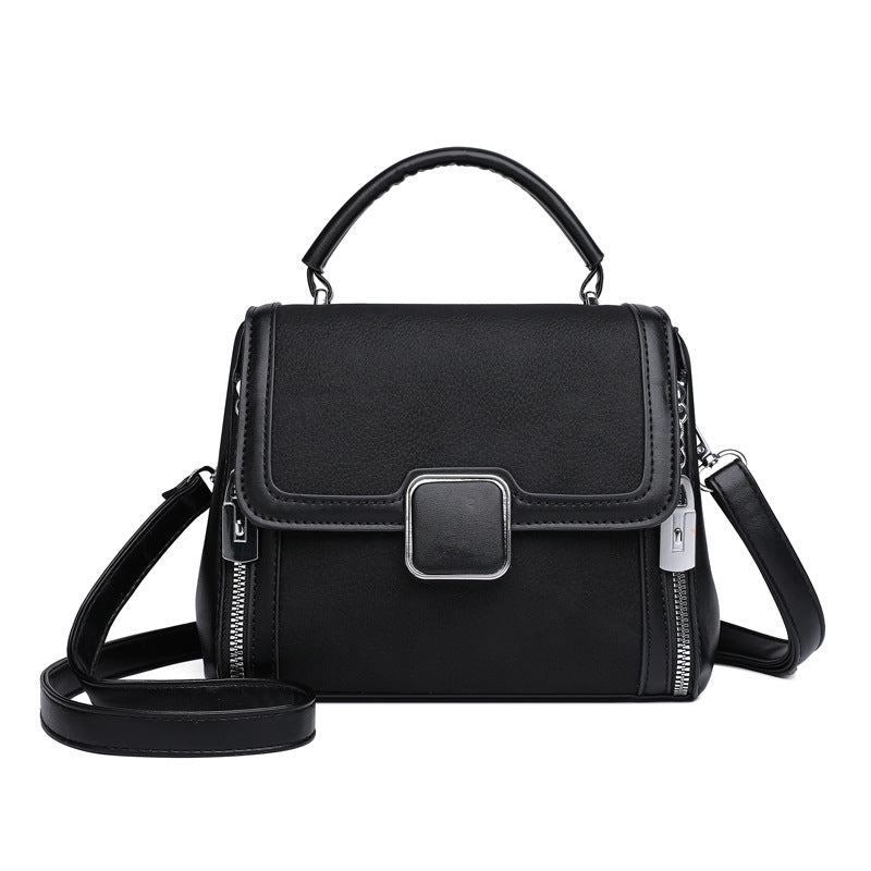 New Trendy Contrasting Soft Leather Crossbody Bag YC-9830