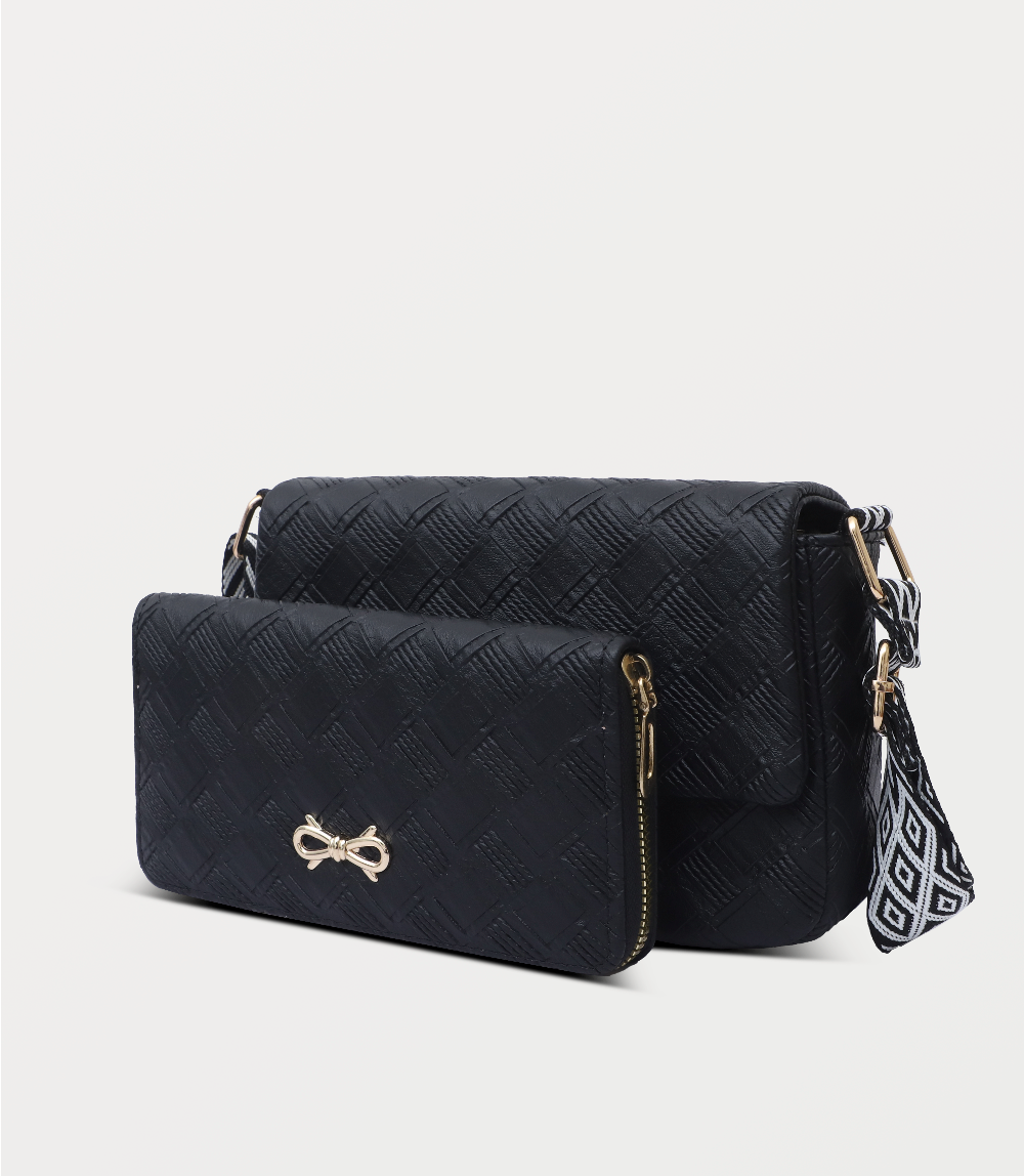 Women Boxy Bag-BLACK