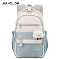 Kids' School Backpack without KeyChain - Cute  Plaid Design for Girls ZK402 ( Best For Playgroup to 4th Class)