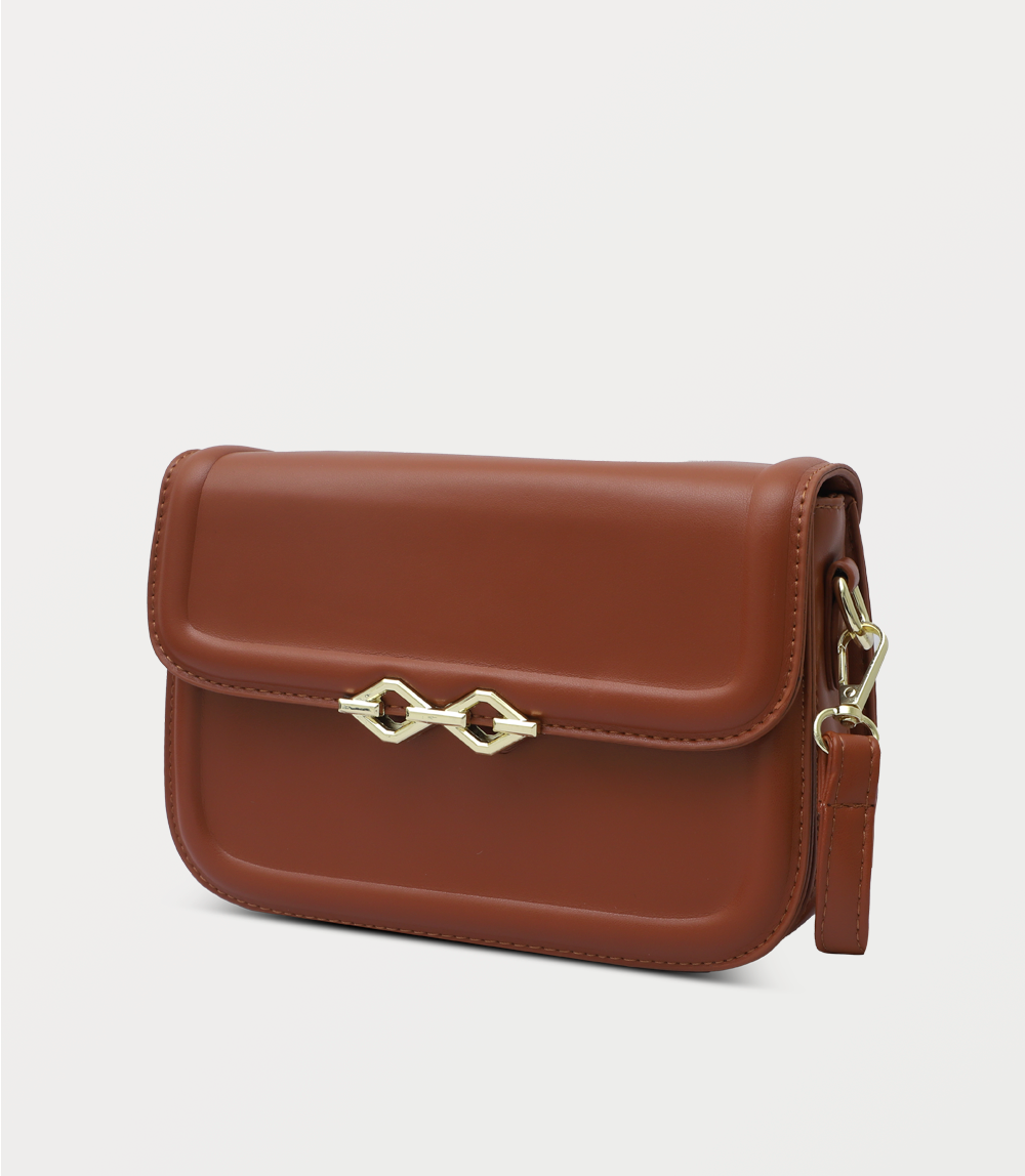 Women Boxy Bag-TAN