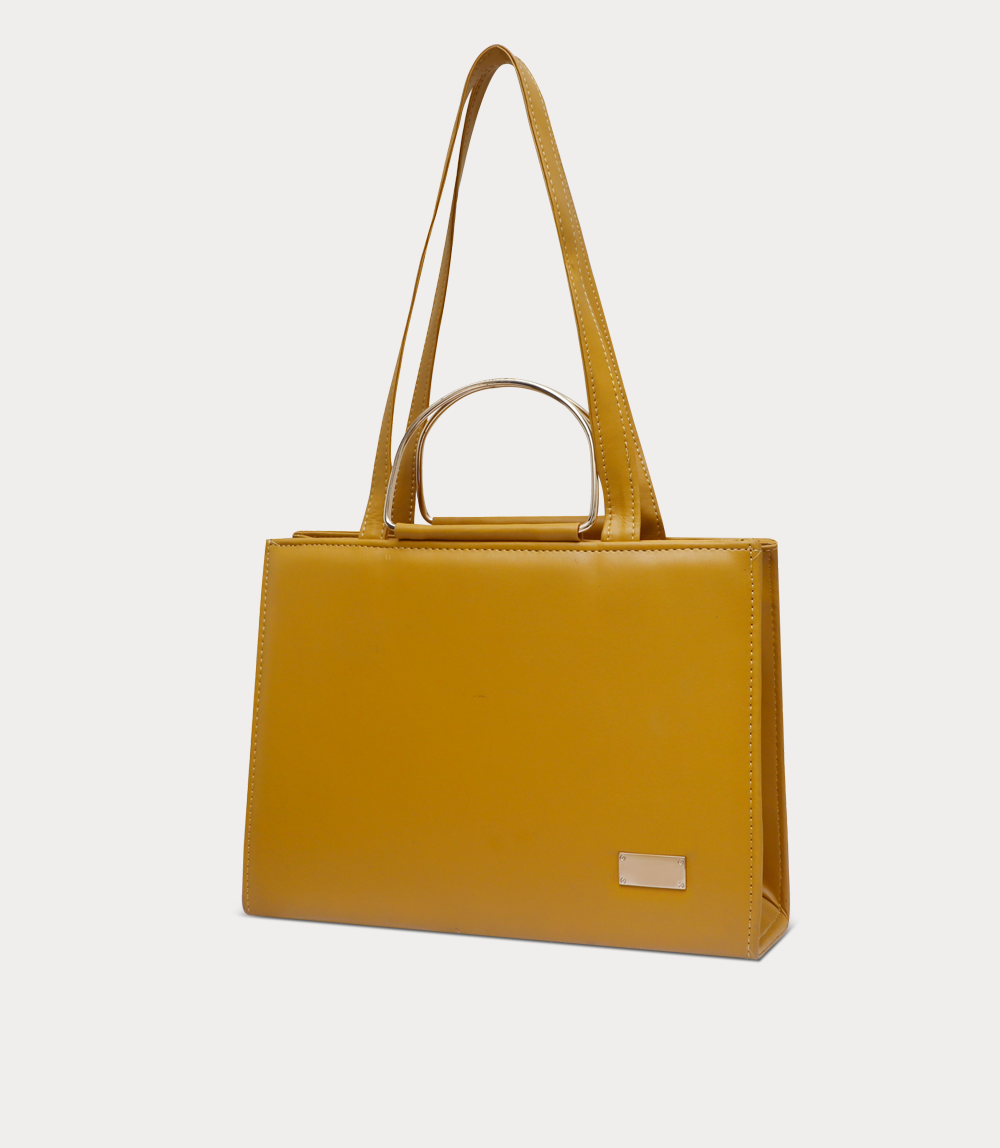 Women Boxy Bag-MUSTARD
