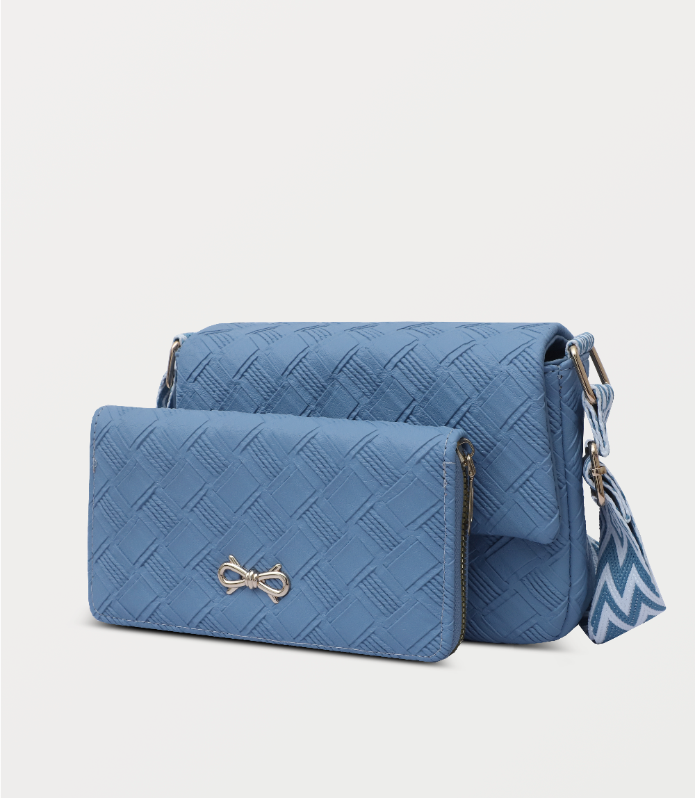 Women Boxy Bag-BLUE