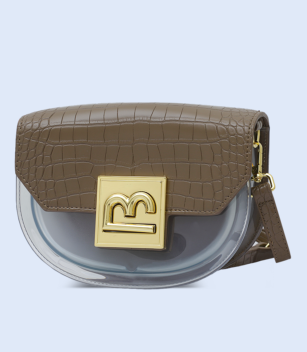 Women Box Bag-BROWN