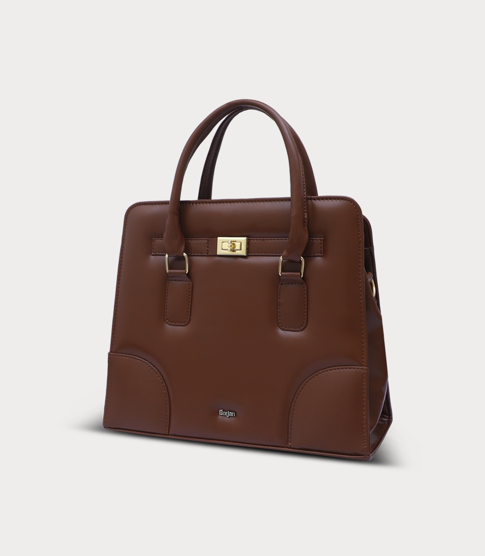 Women Boxy Bag-DARK BROWN