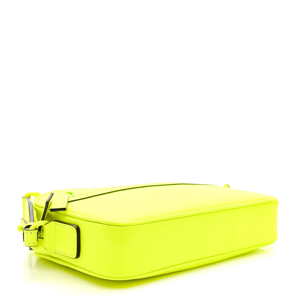 Rubber Effect Monogram GG Crossbody Bag Fluorescent Yellow