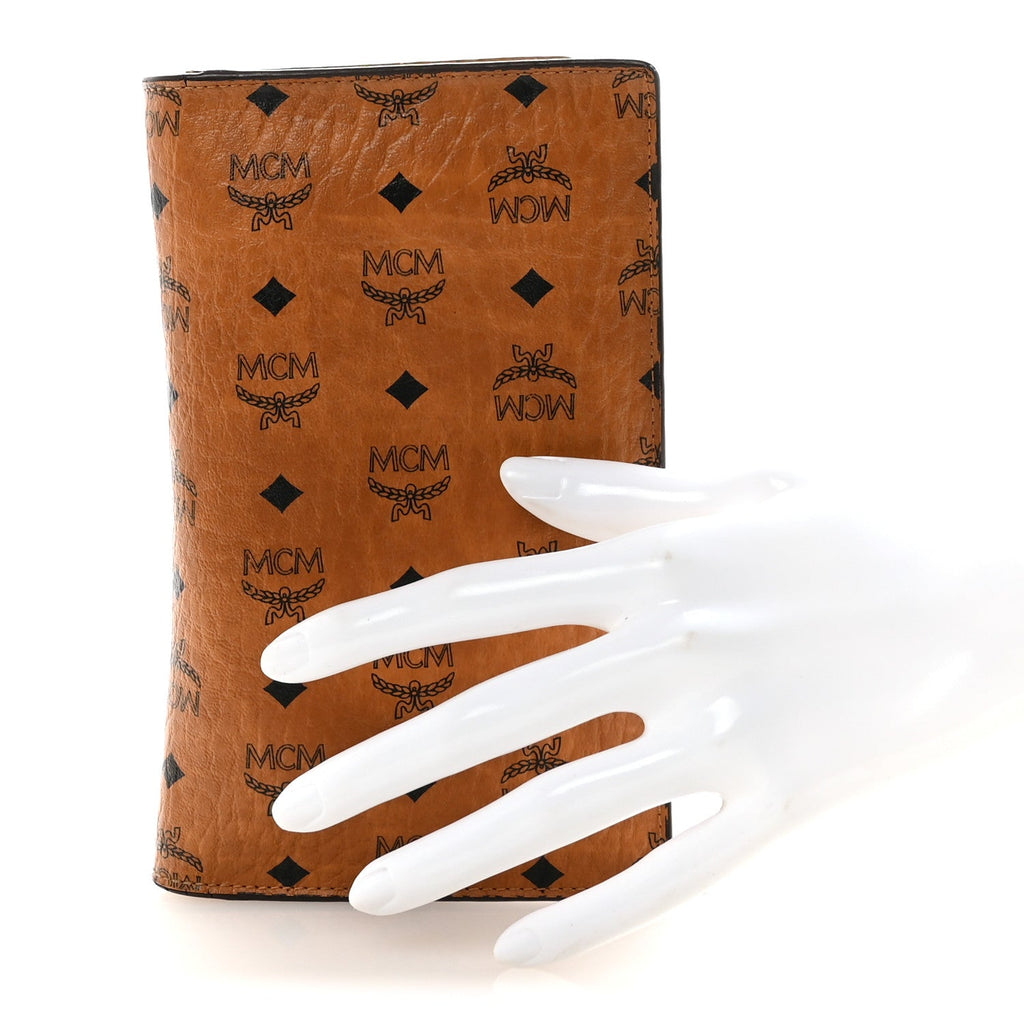 Visetos Bi-Fold Long Wallet Cognac