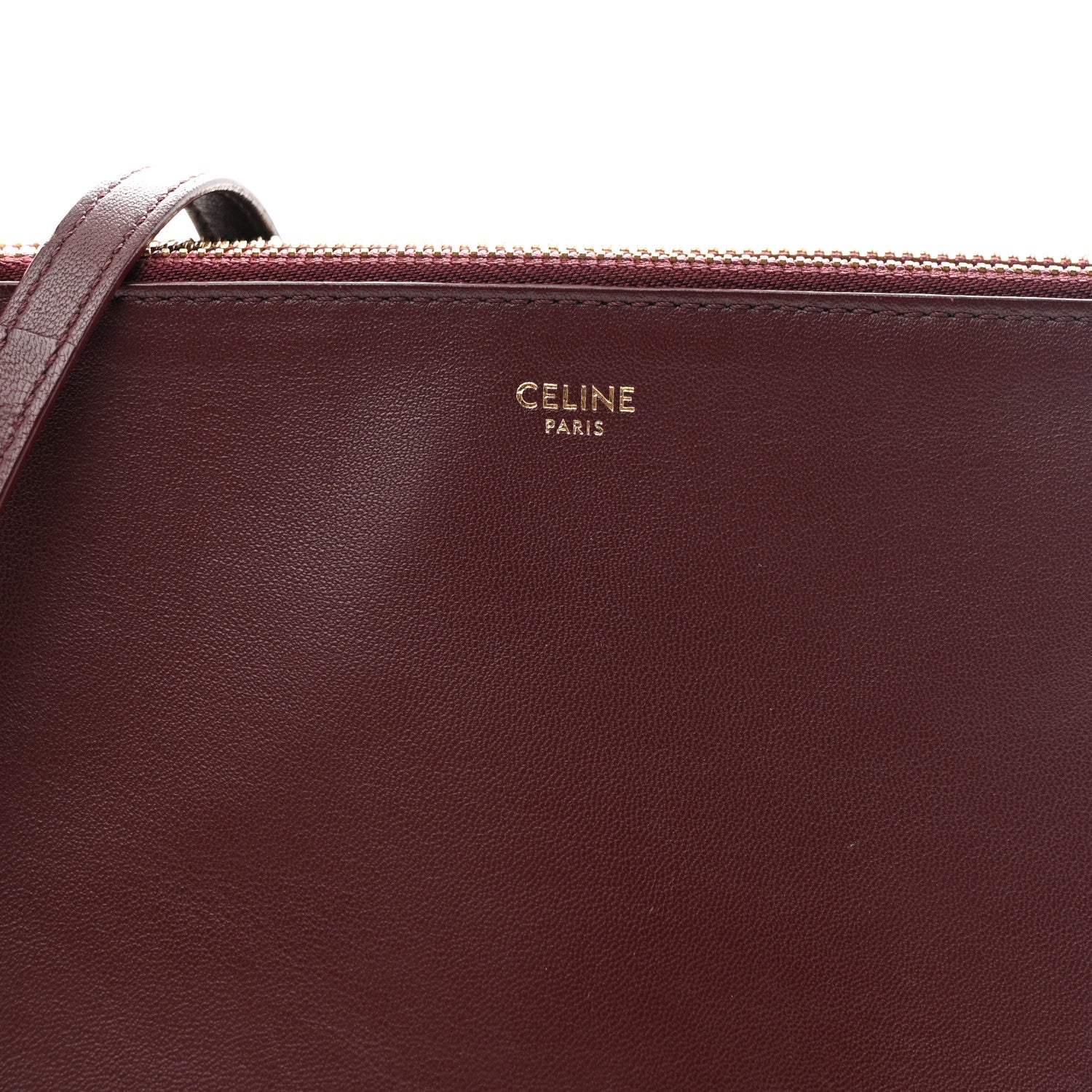 Lambskin Small Trio Crossbody Bag Burgundy